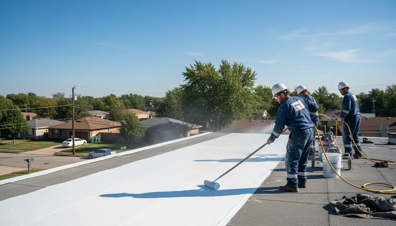 Commercial roof coating in Willimantic, CT near me